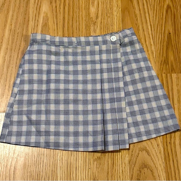 Sophie Dess Plaid Pleated Skirt - Wrap Skirt w/ Button Closure - Size 6mo - NWOT - Picture 1 of 6
